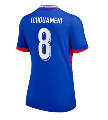 Francia Aurelien Tchouameni #8 Primera Equipación Mujer Eurocopa 2024 Manga Corta